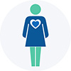 women's health service line logo icon