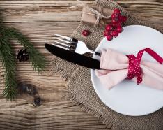 Christmas table setting