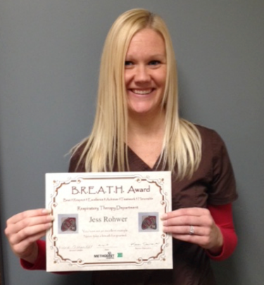 Image for post: BREATH Award Winner: Jessie Rohwer, RRT