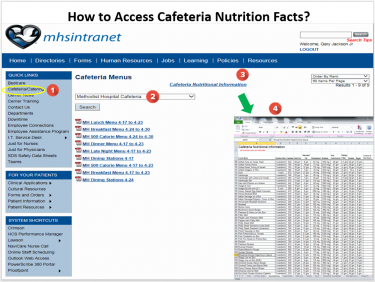 Image for post: Find Cafeteria Nutrition Facts on mhsintranet