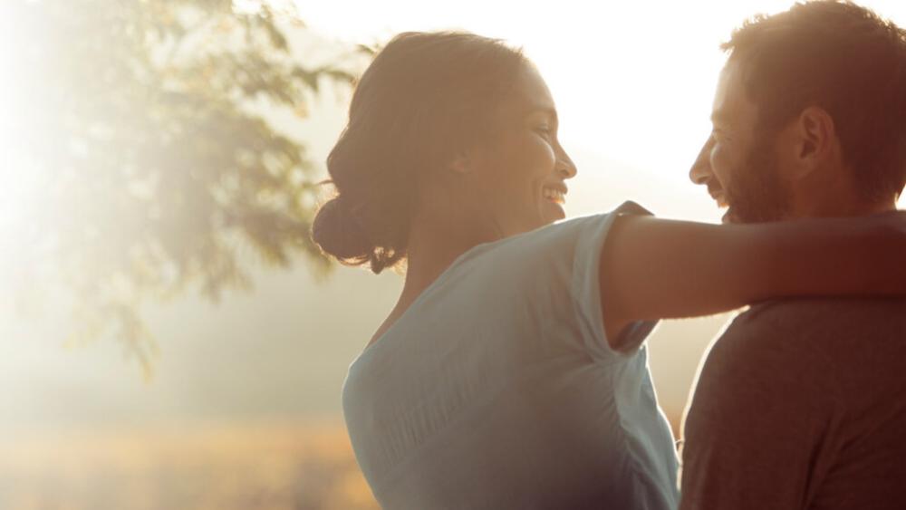 Couple happy