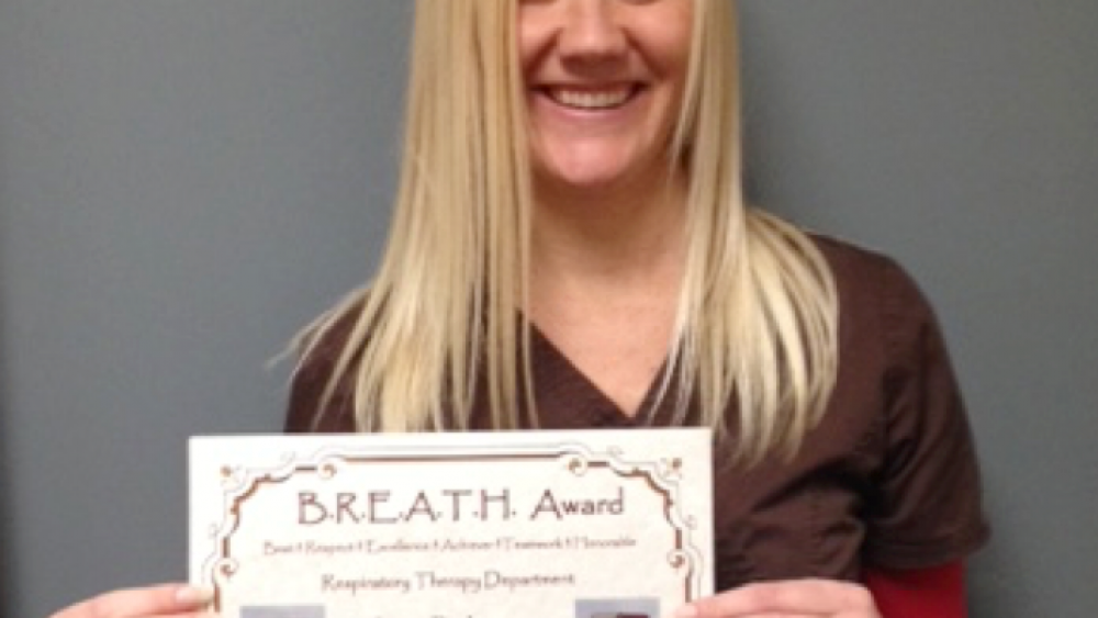 Image for post: BREATH Award Winner: Jessie Rohwer, RRT