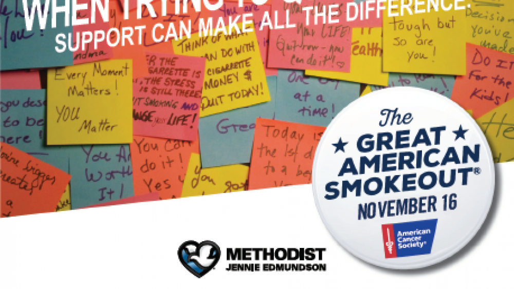 Image for post: Great American Smokeout at Methodist Jennie Edmundson: Nov. 16